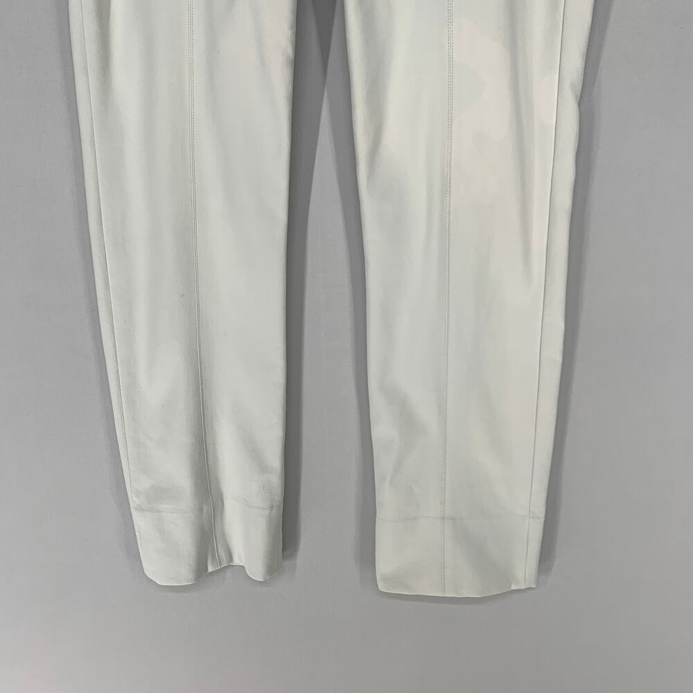 Vince Women Front Seam Ponte Leggings S Cream Gesso Crop Skinny 27* - Picture 5 of 15